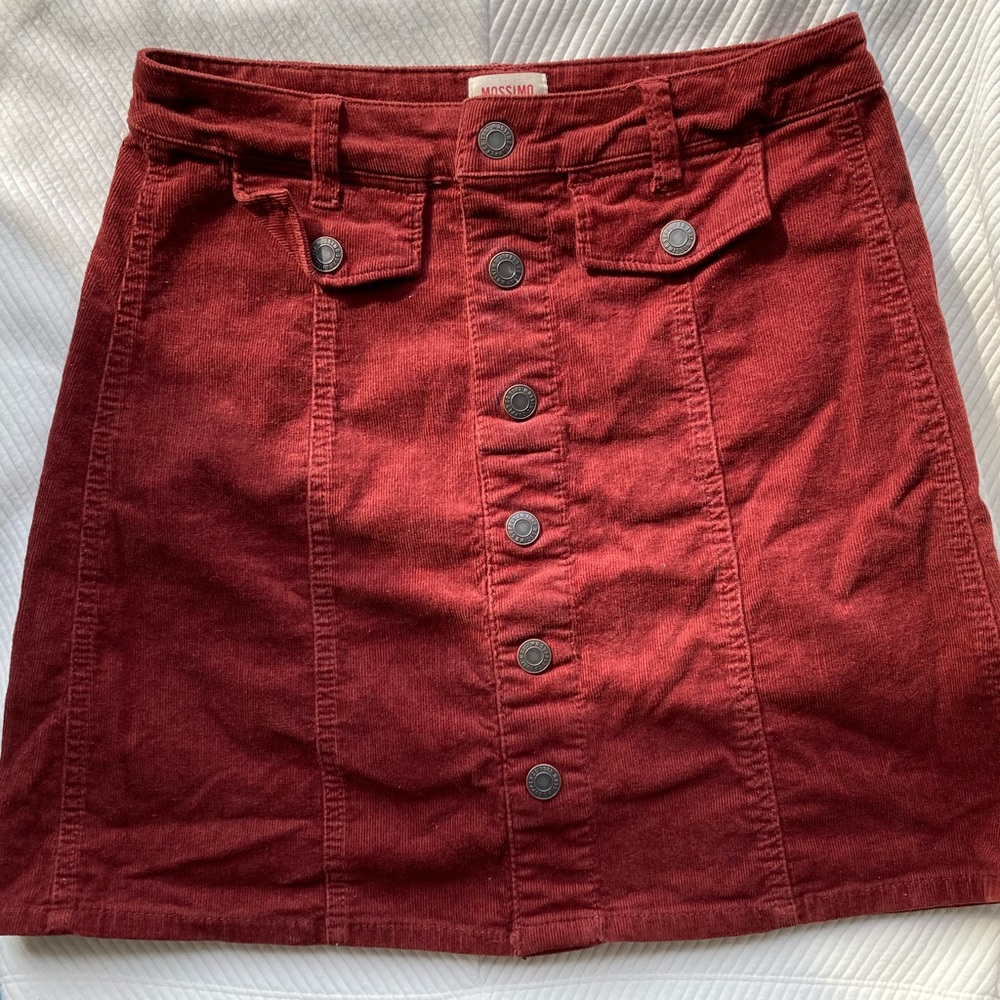 Denim Button Down Skirt